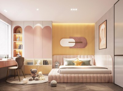 现代女孩房3D模型下载